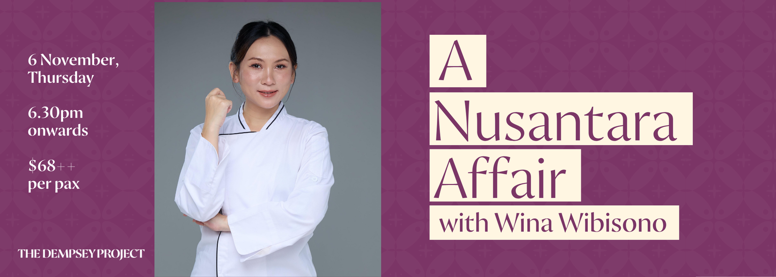 6th Nov - A Nusantara Affair with Wina Wibisono