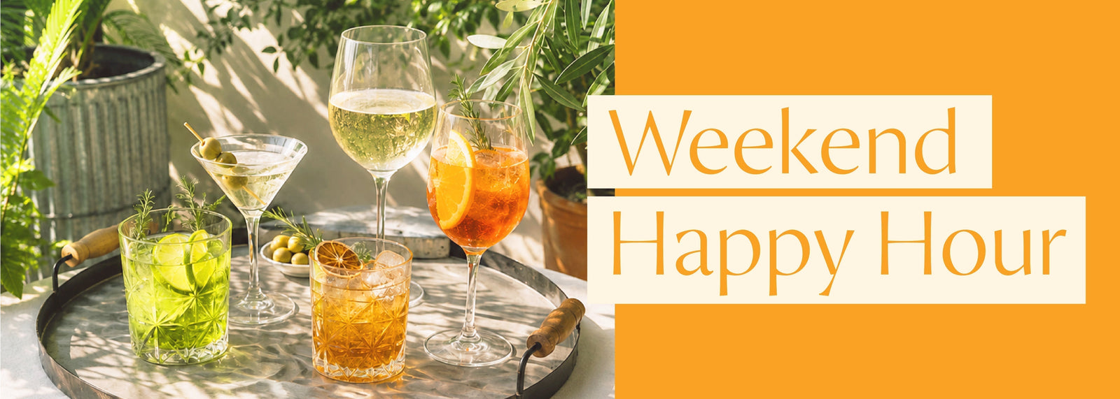 Weekend Happy Hour 1 for 1