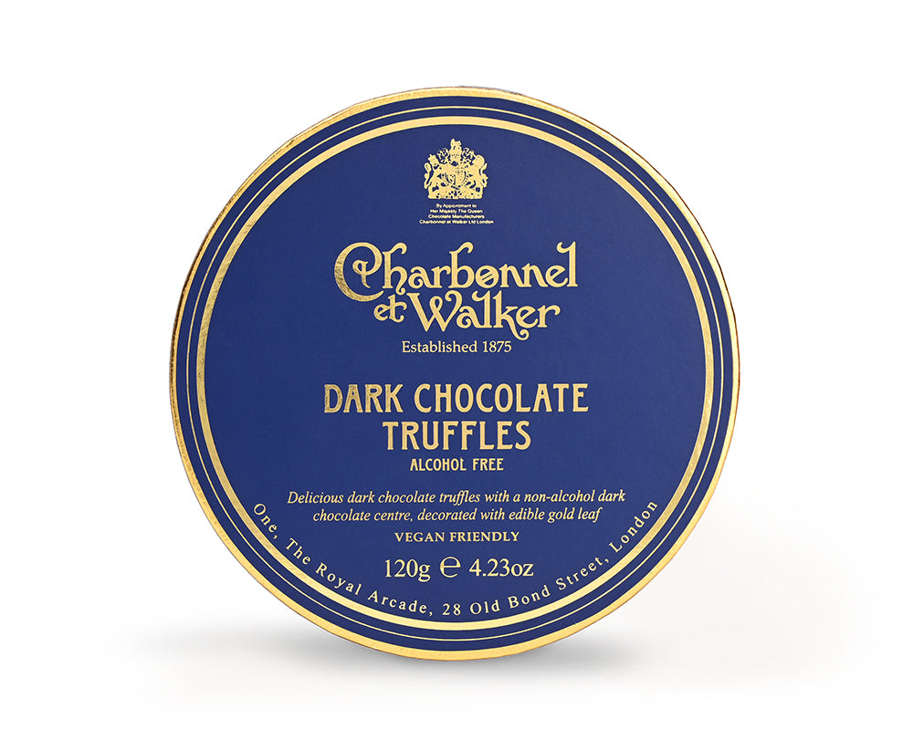 Charbonnel et Walker Dark Chocolate Truffles with edible Gold Leaf | 120g