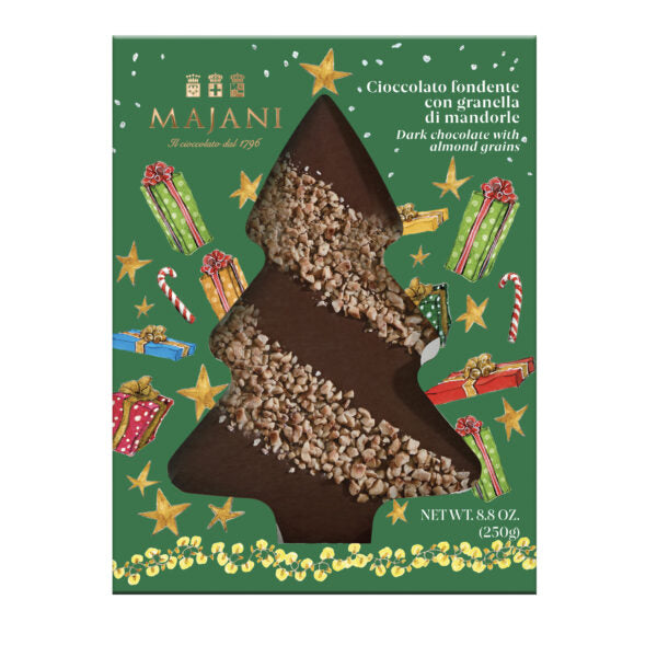 Majani Tree Shaped Dark &amp; Almond Bar | 250g