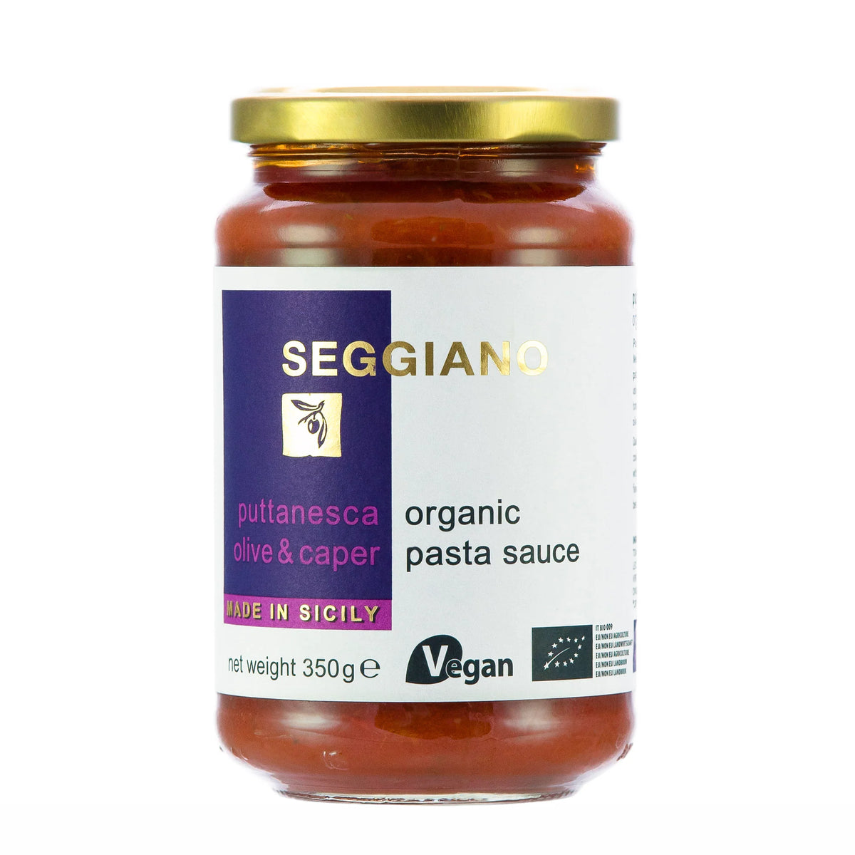 Seggiano Organic Puttanesca Olive &amp; Caper Pasta Sauce | 350g