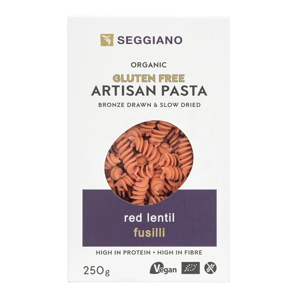 Seggiano Organic Gluten Free Red Lentil Fusilli | 250g
