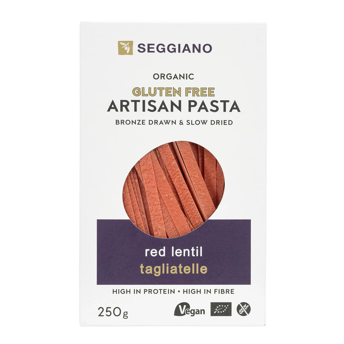 Seggiano Organic Gluten Free Red Lentil Tagliatelle | 250g