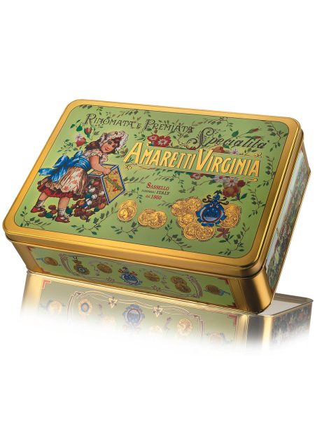 Soft Almond Amaretti Classic Lithographed Gift Tin | 220g