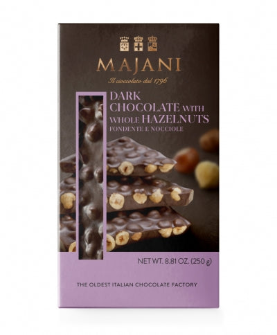 Majani Dark Chocolate with Whole Hazelnuts | 250g