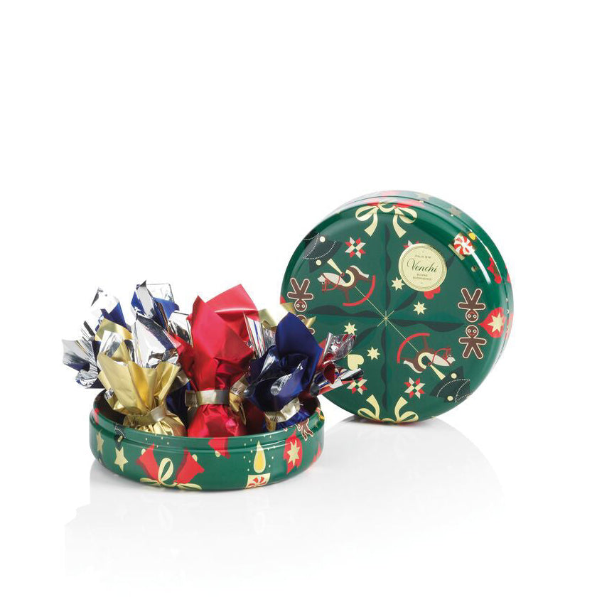 Venchi 2025 XMAS Round Tin Alice Assorted Chocolate