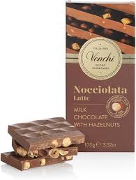 Venchi Milk Chocolate Hazelnut Bar | 100g