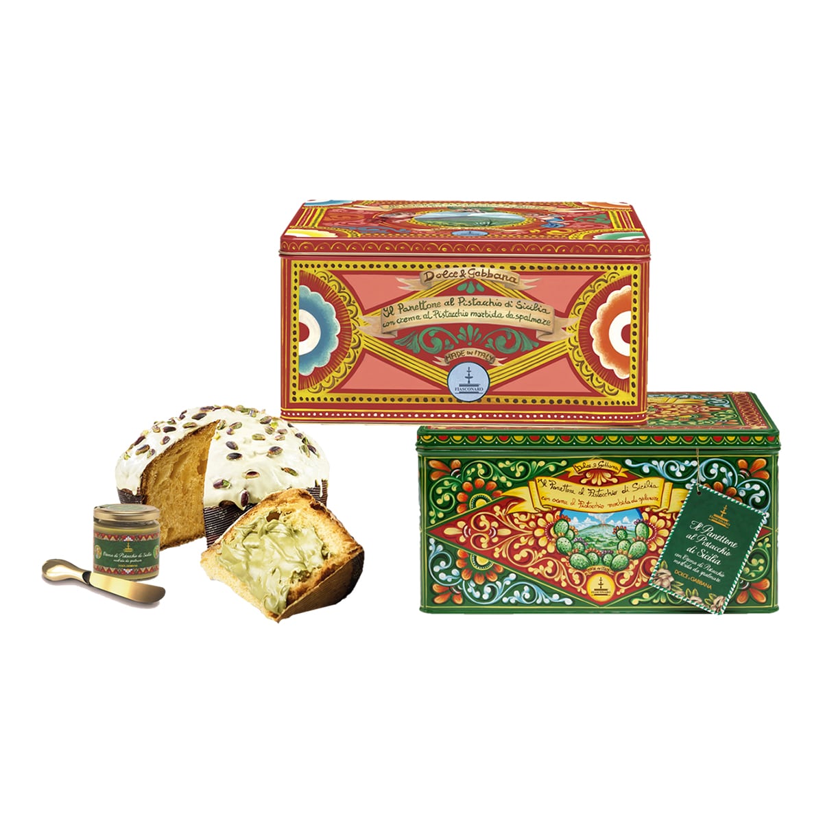 Dolce & Gabbana Panettone w/ Pistachio Spread Topped | 600g