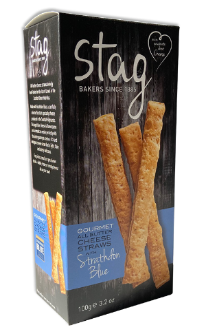 Stag Cheese Straws with Strathdon Blue