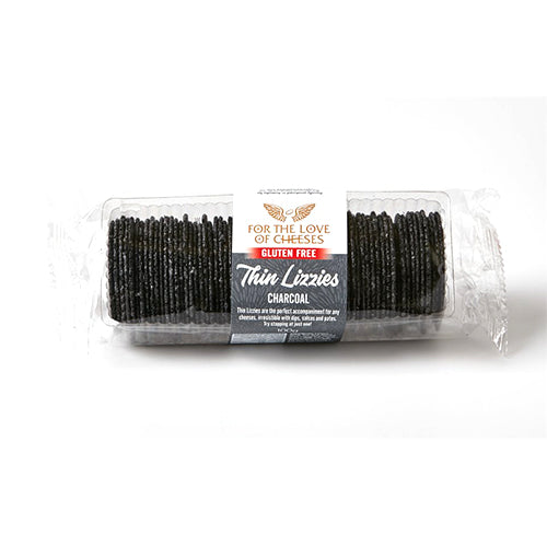 For The Love Of Cheese Charcoal Thin Lizzies | 100g