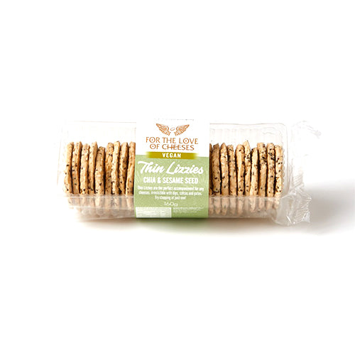 For The Love Of Cheese Chia &amp; Sesame Seed Thin Lizzies | 160g
