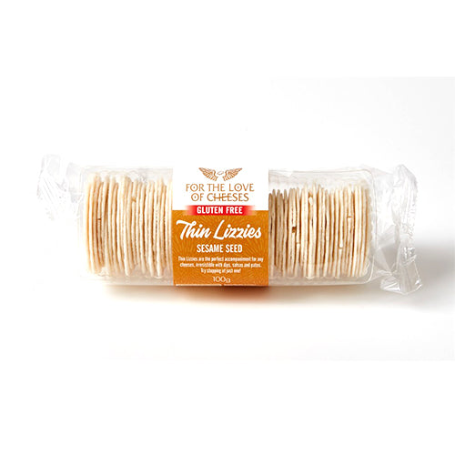 For The Love Of Cheese Sesame Seed Thin Lizzies | 100g