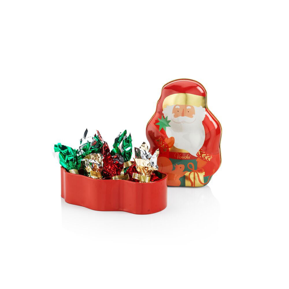 Venchi Father Xmas Gift Tin with Assorted Chocolates | 112g